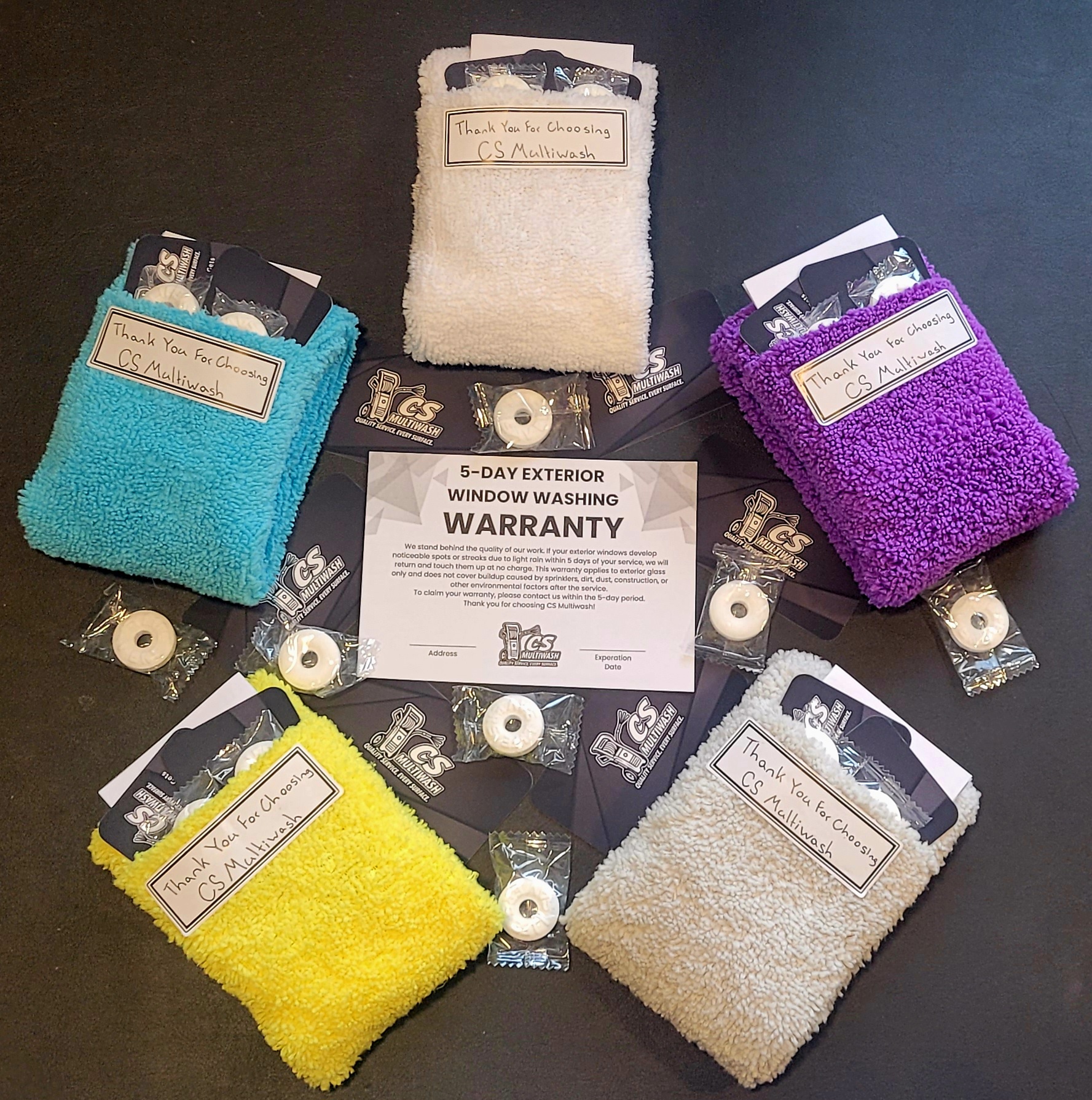 Free gift and warranty included with every CS Multiwash job